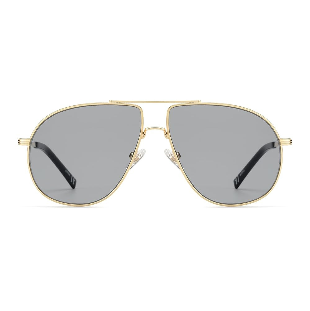 Retro Oversized Aviator Sunglasses for Men, Vintage Designer 70s Shades UV Protection Sun Glasses... | Amazon (US)