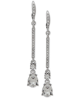 Crystal Linear Drop Earrings | Macy's