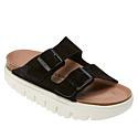 Papillio by Birkenstock Arizona Chunky Suede Sandal - Black or Sand - Tan - 11/11.5 | HSN