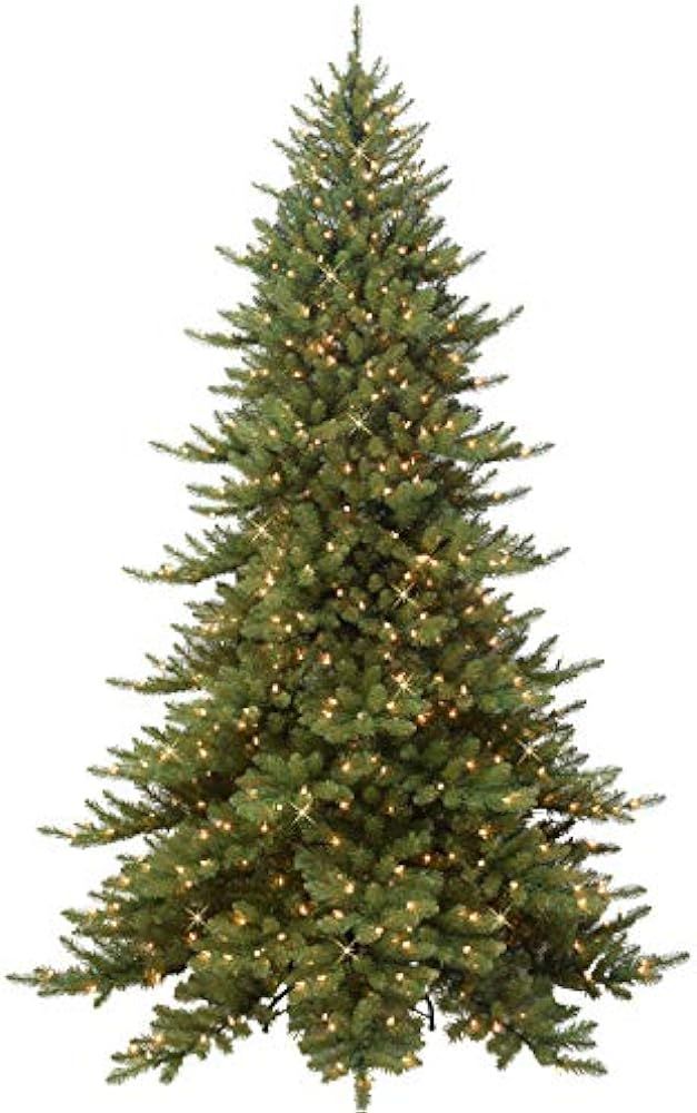 Puleo International 7.5' Royal Majestic Fir Artificial Christmas Tree with 600 Lights, Green | Amazon (US)