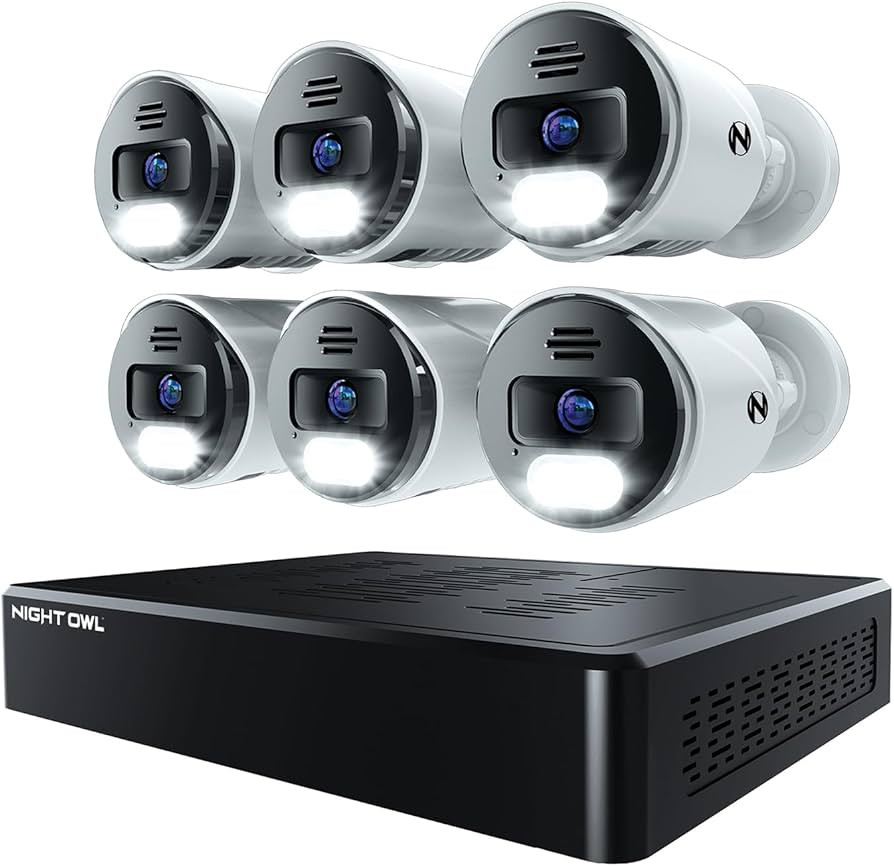 Night Owl Power Over Ethernet 12 Channel NVR Video Home Security Camera System with (6) Wired IP ... | Amazon (US)
