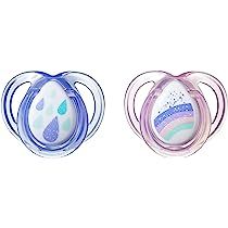Tommee Tippee Every Day Pacifiers, Symmetrical Orthodontic Design, BPA-Free Silicone - 0-6 Months, 2 | Amazon (US)