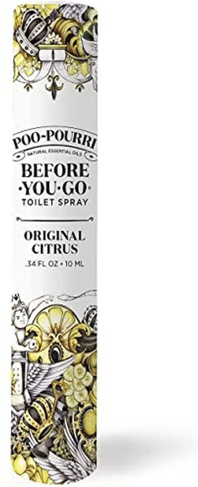 Poo-Pourri Before-You-Go Toilet Spray, Original Citrus, Travel Size 10 mL - Lemon, Bergamot and L... | Amazon (US)