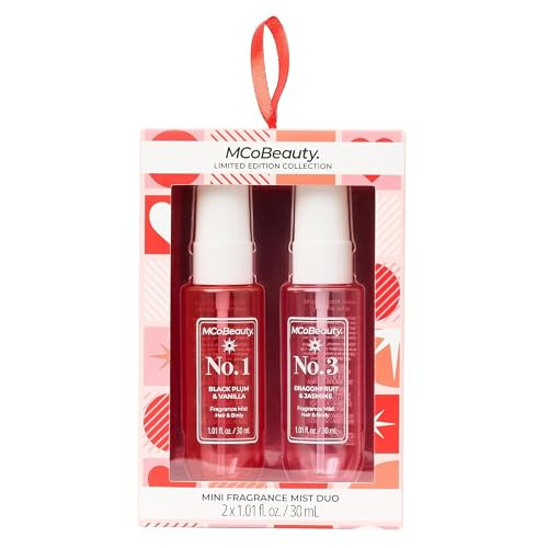 MCoBeauty - Mini Fragrance Mist Duo, No. 1 & No. 3, Limited Edition Travel-Size Body & Hair Perfume Sprays with Fruity, Floral & Tropical Notes, Holiday Collection, Cruelty Free Fragrance Gift Set | Amazon (US)