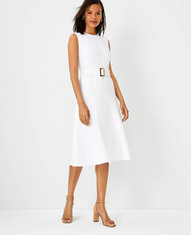 Belted Flare Dress | Ann Taylor (US)