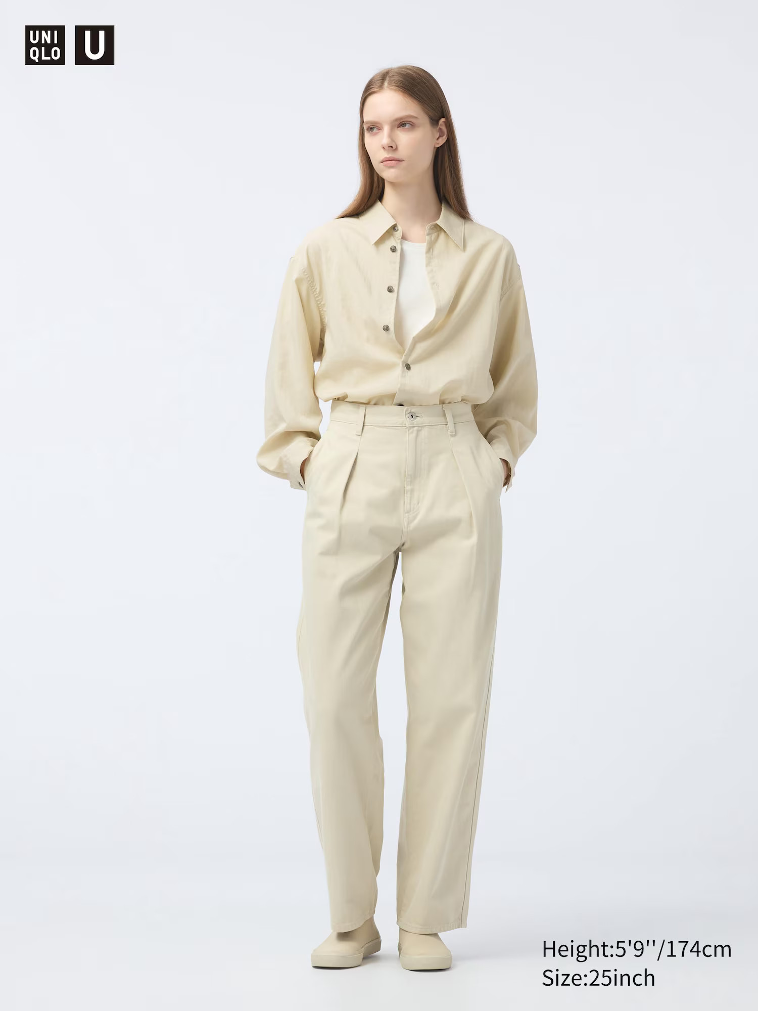 Denim Pleated Pants | UNIQLO US | UNIQLO (US)