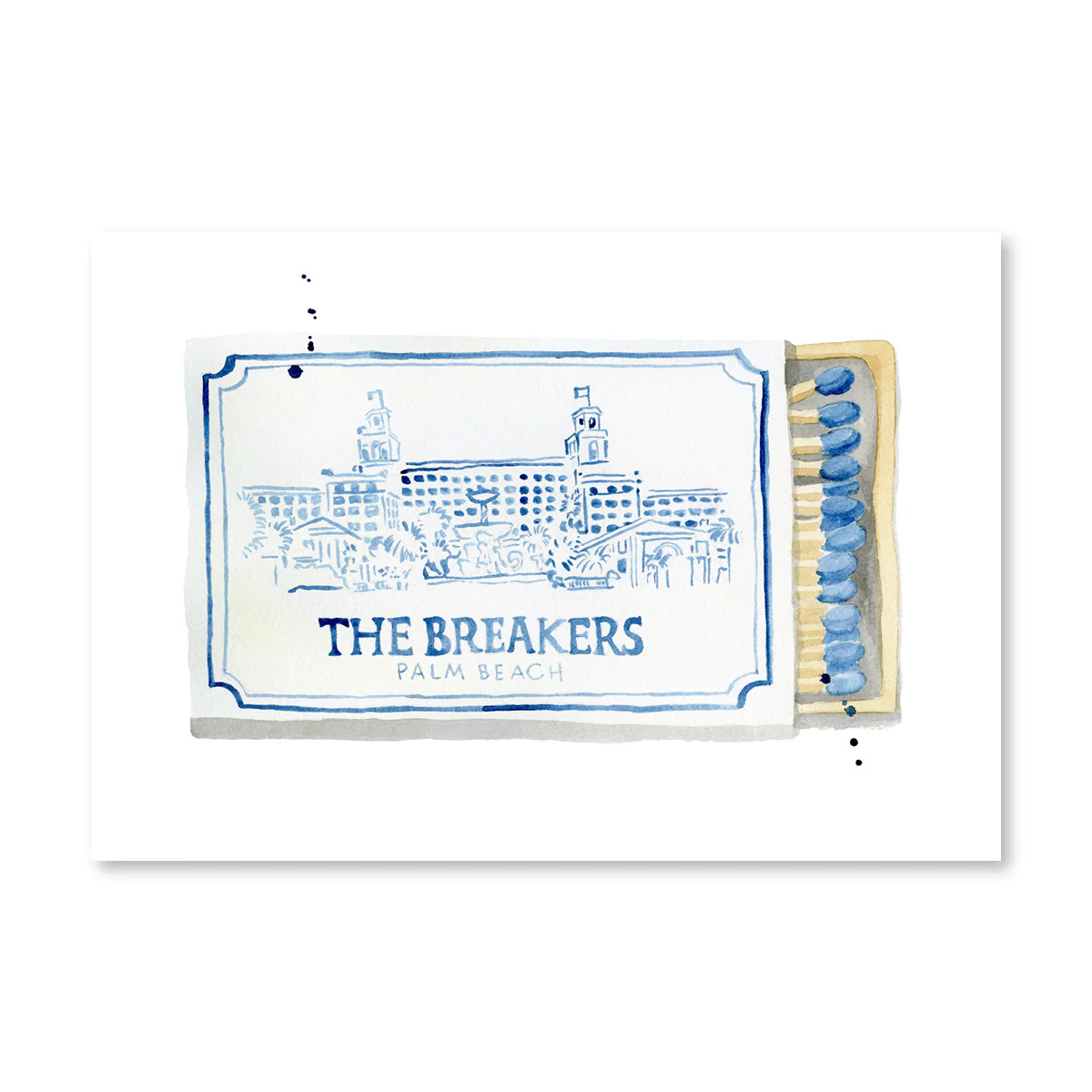 Furbish Studio - The Breakers Matchbook Watercolor Print | Furbish Studio