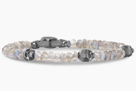 Memento Mori Skull Station Bracelet
Sterling Silver with Labradorite

Inspired by Memento Mori—the Medieval practice of reflecting on one’s mortality—the symbol of the skull reminds us to live life to its fullest.
Sterling silver
Labradorite

#LTKStyleTip #LTKGiftGuide #LTKMens