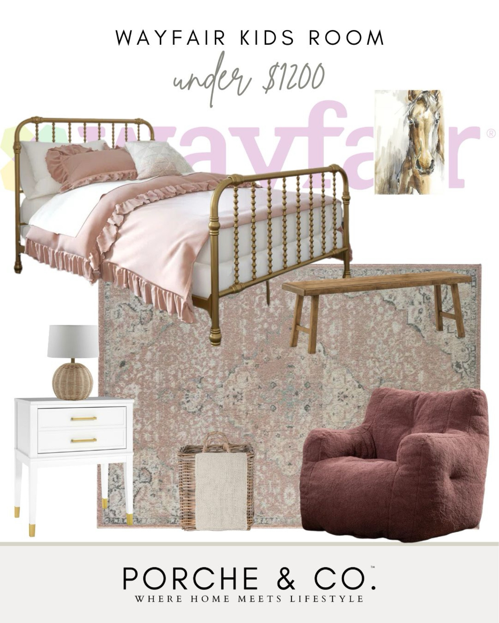 Wayfair finds, girls bedroom, girls bedroom decor, girls bedroom styling 
#visionboard #moodboard #porcheandco

#LTKhome #LTKkids #LTKstyletip