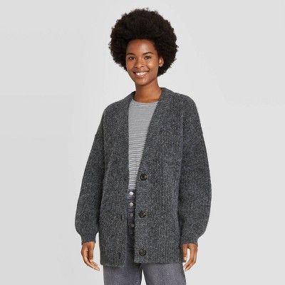 Women's Oversized Button-Front Cardigan - Universal Thread™ | Target