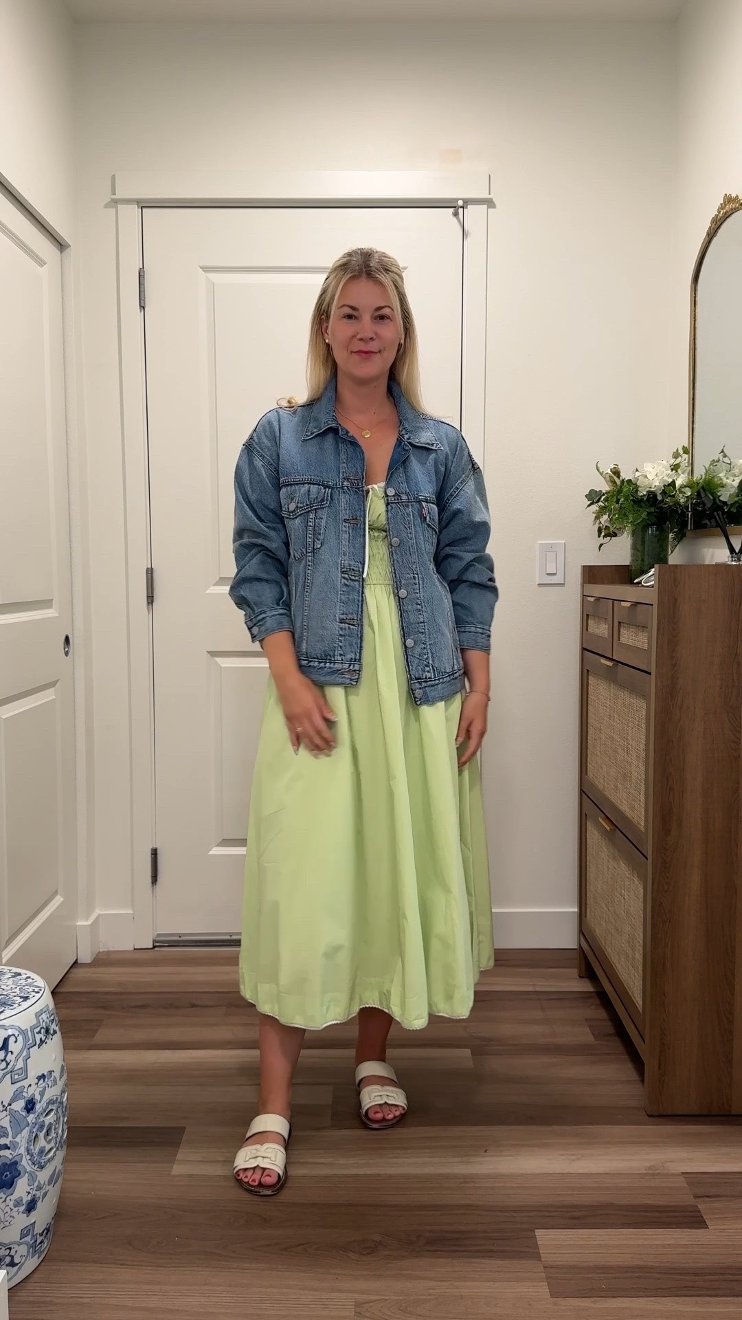 Summer Style: midi dress & levis Jean jacket

#LTKootd #LTKdayinmylife #LTKTall