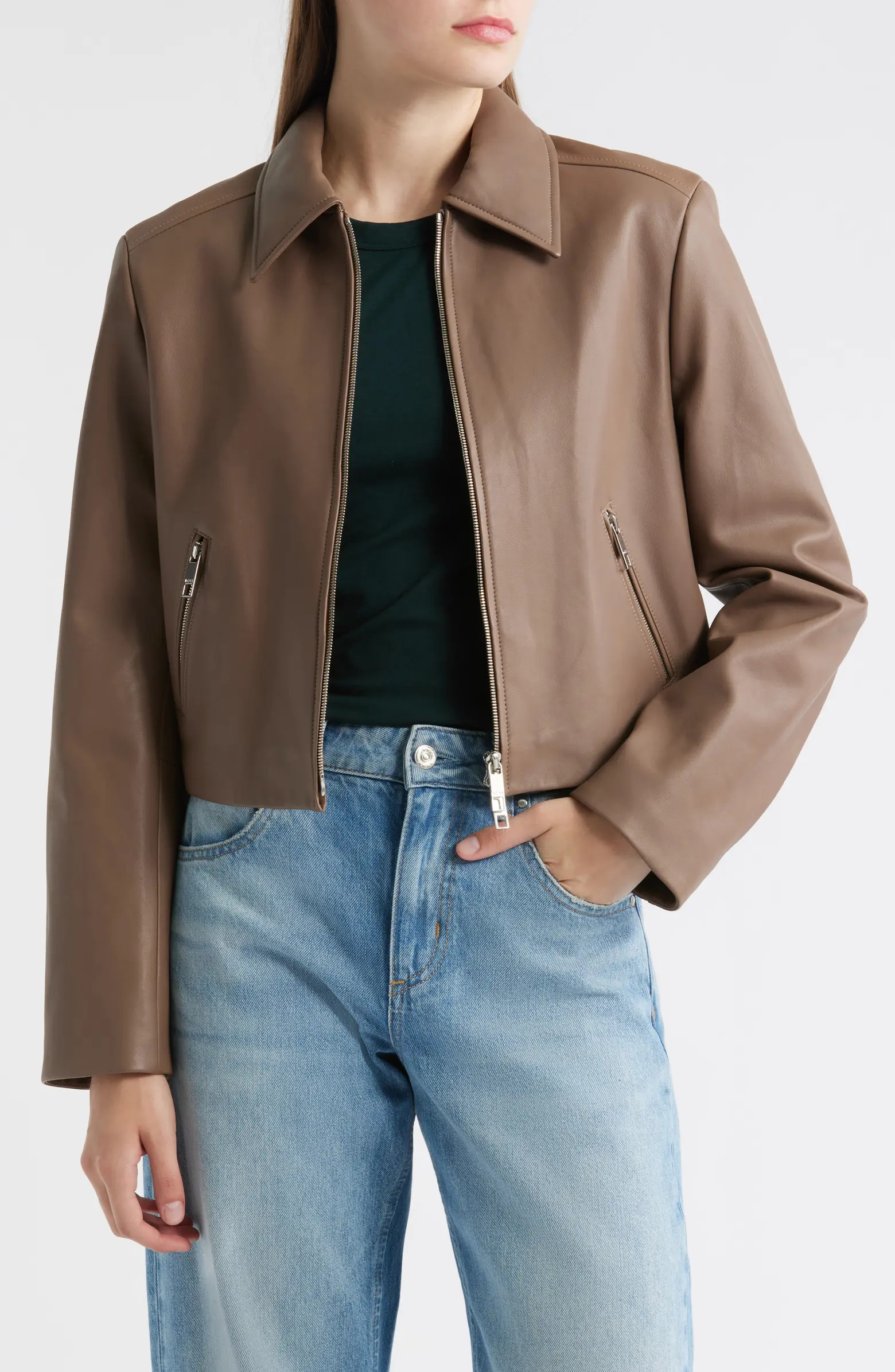 Salerena Lambskin Leather Jacket | Nordstrom