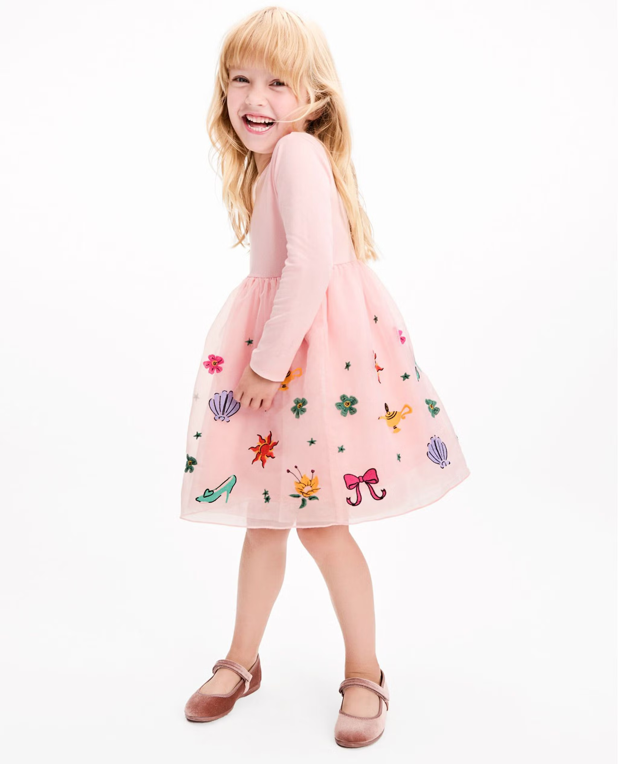 Disney Princess Long Sleeve Tulle Dress | Hanna Andersson