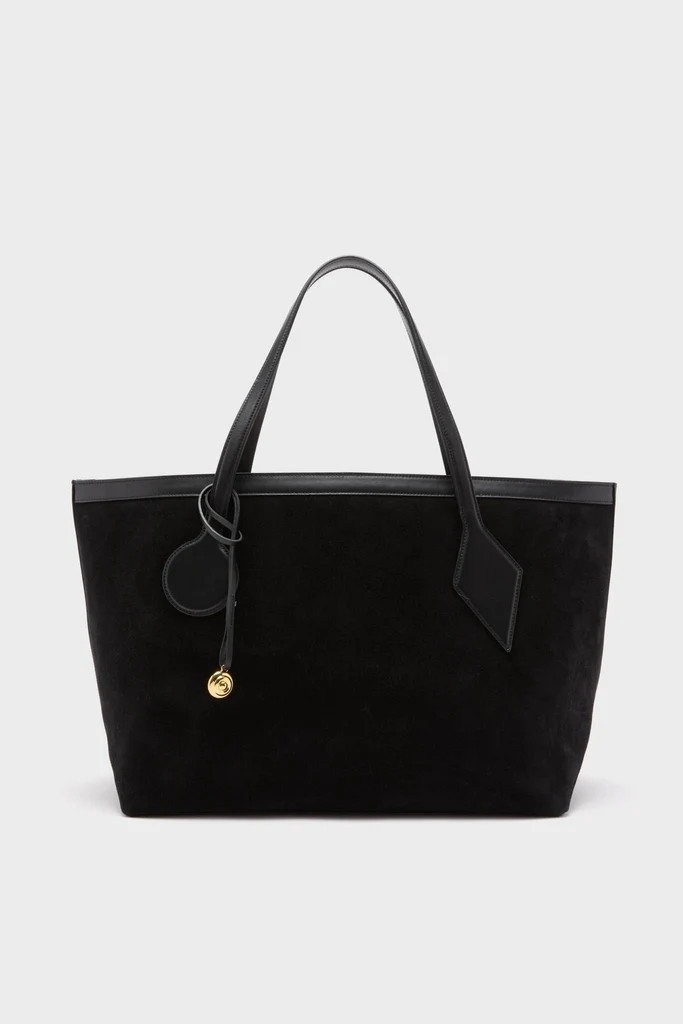 Black Suede Large Sprout Tote | Tuckernuck (US)