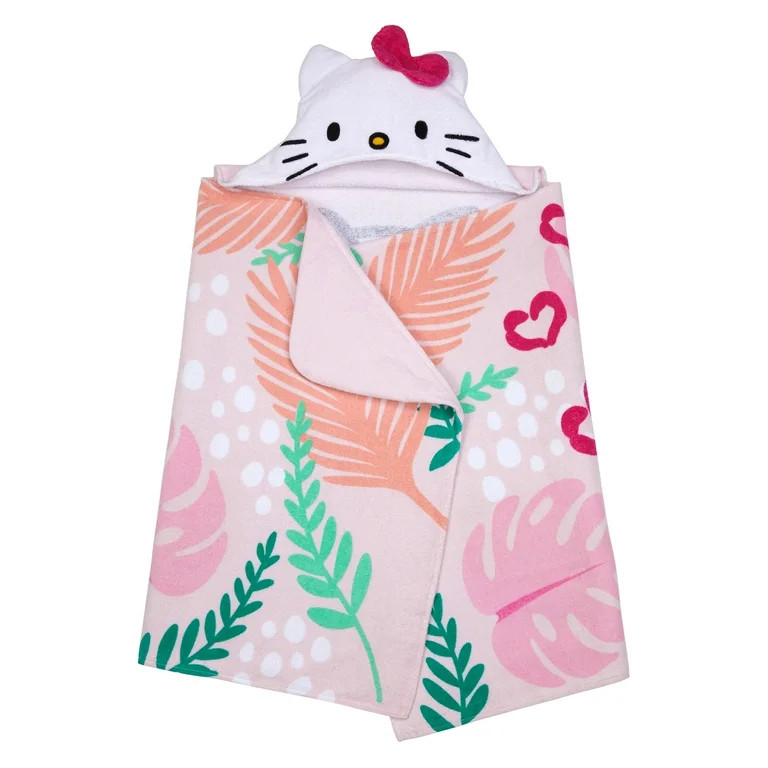 Hello Kitty Kids Cotton Hooded Towel | Walmart (US)