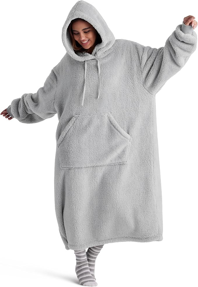 Bedsure Wearable Blanket Hoodie, Valentines Day Gifts for Her Wife Women Girlfriend, Shaggy Sherp... | Amazon (US)