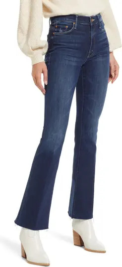MOTHER Fray Hem Bootcut Jeans | Nordstrom | Nordstrom