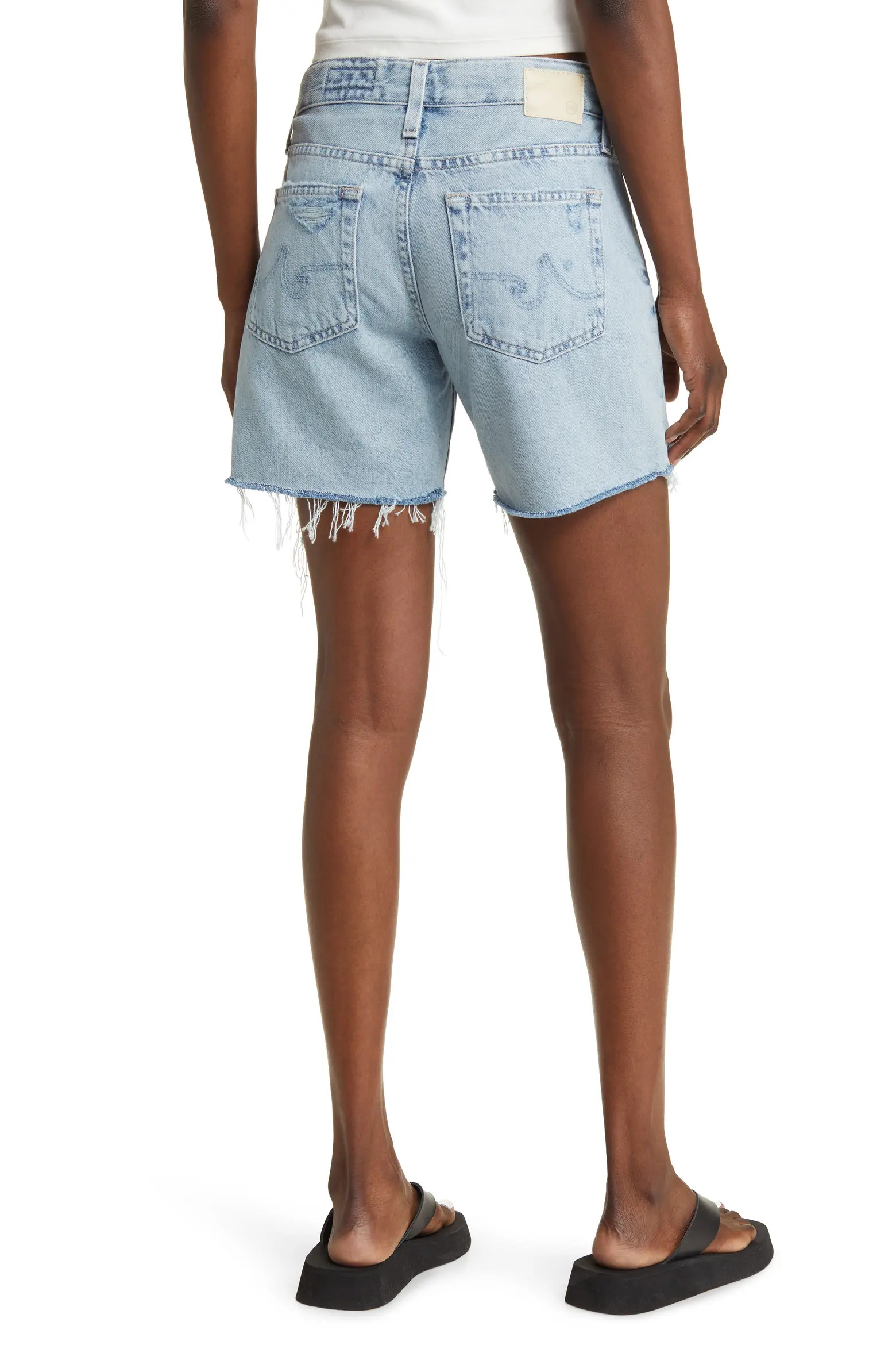 Becke Raw Hem Nonstretch Denim Shorts (Women) | Nordstromrack | Nordstrom Rack