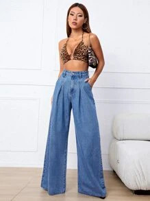 High Waist Wide Leg Jeans SKU: sw2210288449076177(100+ Reviews)$24.49$23.27Join for an Exclusive ... | SHEIN