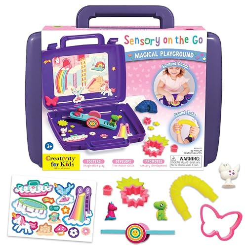 Creativity for Kids Sensory On The Go Kit: Magical Playground - Sensory Bins for Toddlers Ages 3-5+, Unicorn Gifts for Girls, Preschool and Toddler Toys | Amazon (US)