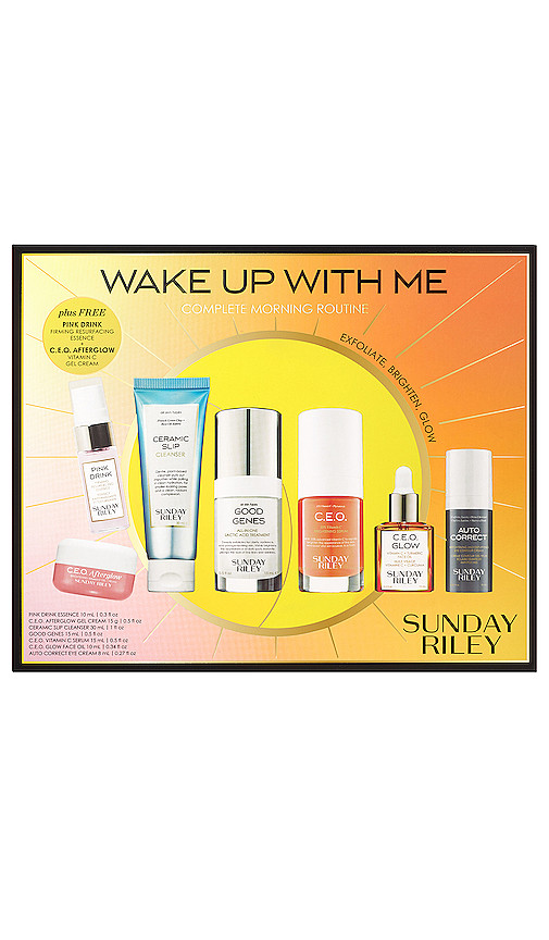 WAKE UP WITH ME COMPLETE BRIGHTENING MORNING ROUTINE SET 오전 스킨케어 키트 | Revolve Clothing (Global)