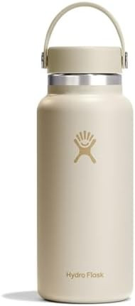 Hydro Flask Water Bottle - Insulated Stainless Steel - Wide Cap Lid, Non Spill, Leakproof 32 Oz C... | Amazon (US)