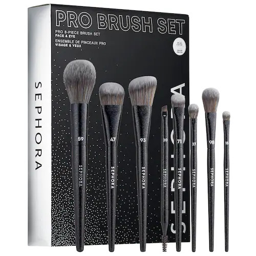PRO 8-Piece Face & Eye Brush Set | Sephora (US)