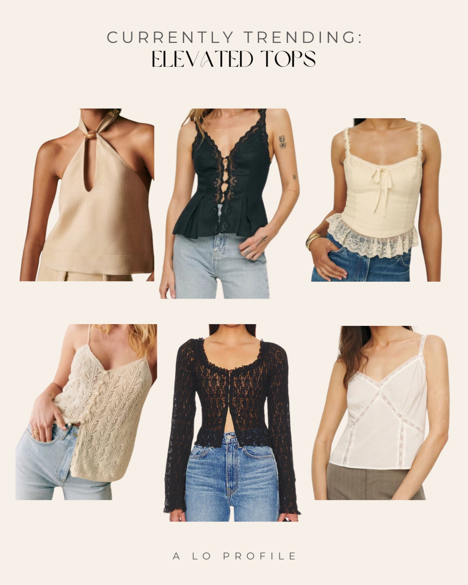 Trending tops for spring// crochet, lace style tops.
Your basics don't have to be boring. Make your look more interesting by adding texture! Loving these crochet moments right now

#LTKSeasonal #LTKFestival #LTKparties
