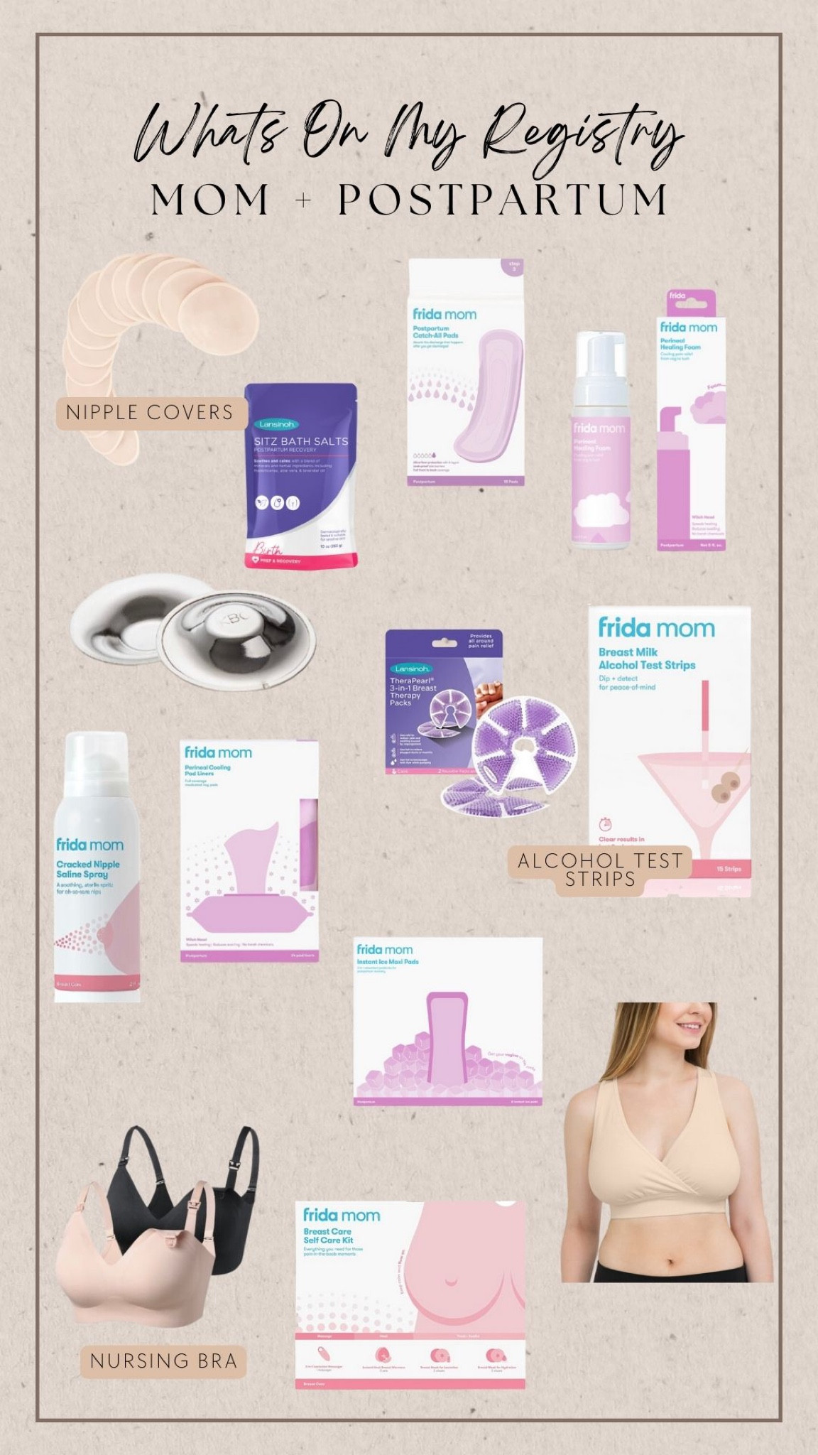 What’s on my baby registry! Postpartum and mom care