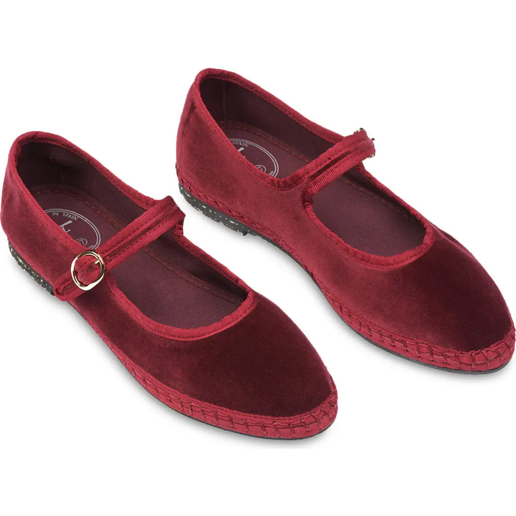Flabelus Lucrecia Mary Jane Flat in Granate at Nordstrom, Size 11Us | Nordstrom