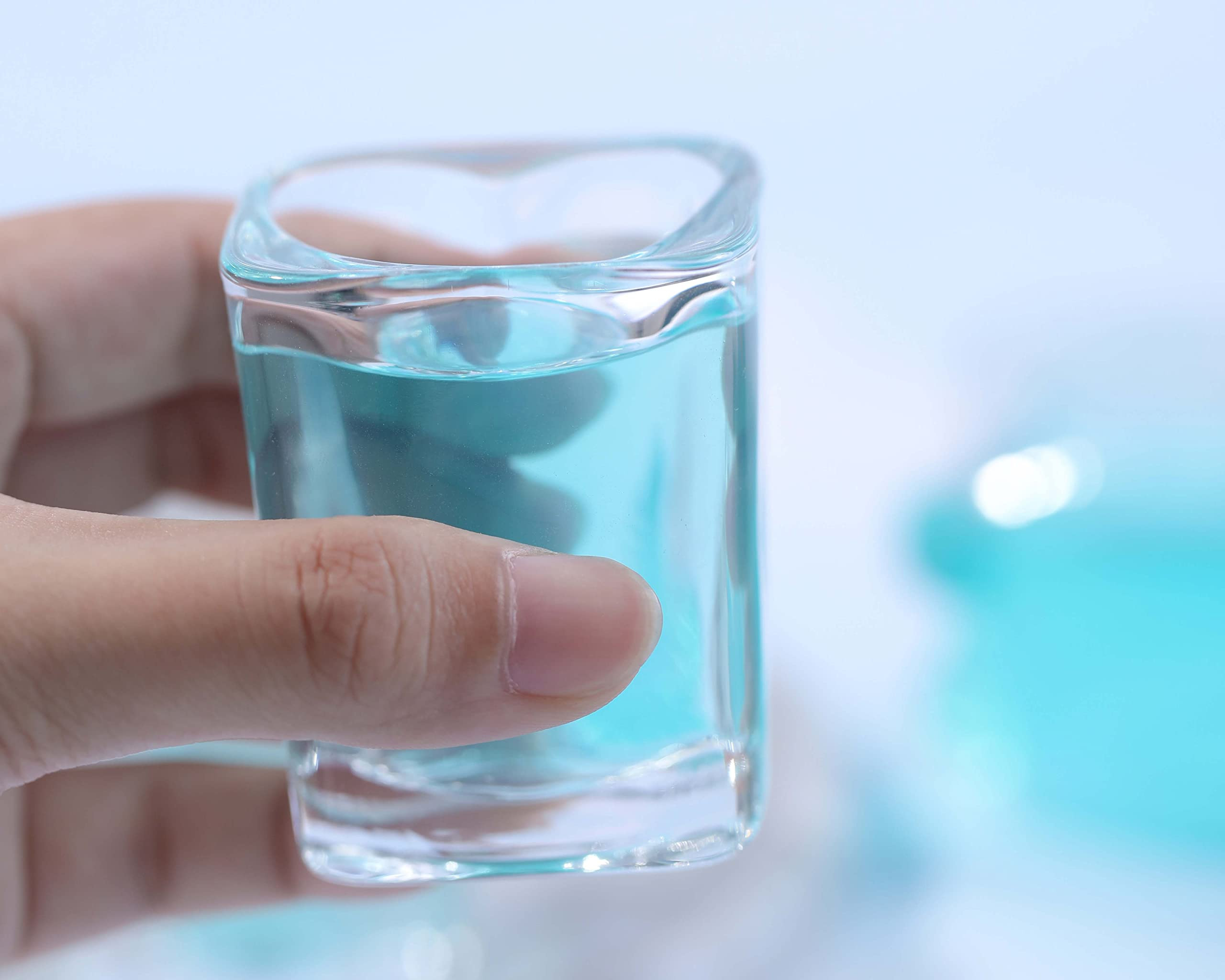 Heart Shaped Shot Glasses Cute Bar Cart Accessories | Bar Cart Decor 2oz (6, Clear) | Amazon (US)