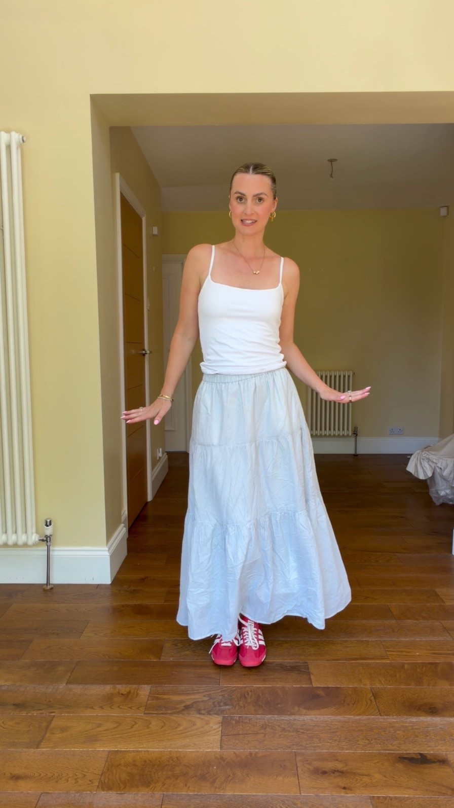 Maxi skirt and bra free tank for the win on these hot England heat wave days. 
Skirt and top I’m wearing medium ☀️

#LTKsummer #LTKuk #LTKdresses