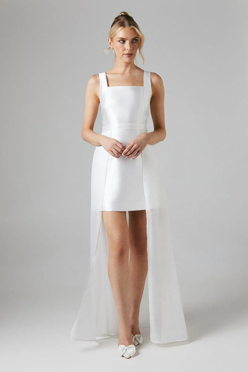 Dresses | Twill Mini Wedding Dress With Organza Skirt | Coast | Coast UK & IE
