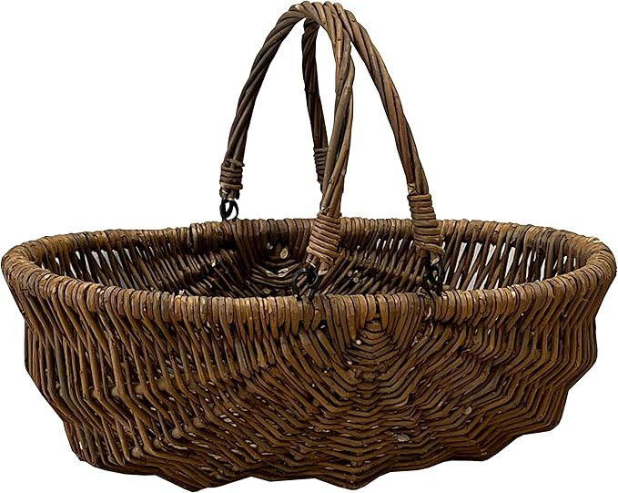 Selections Natural Willow Garden Trug Storage Basket Indoor Outdoor Usage, Large | Amazon (UK)