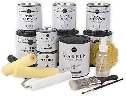 Amazon.com: Giani Carrara White Marble Epoxy Countertop Kit : Everything Else | Amazon (US)