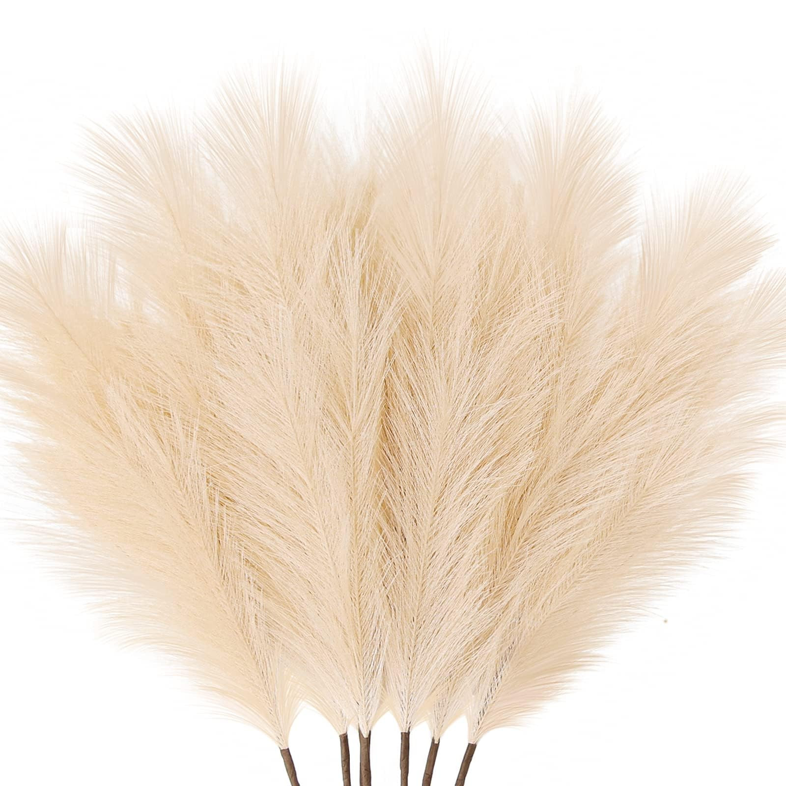 ZIFTY Boho Decor 7-Pcs 38"/3.1FT Faux Pampas Grass Large Tall Fluffy Artificial Fake Flower Bulru... | Amazon (US)