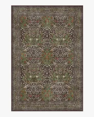 Blackthorn Dark Wood Rug by Morris & Co. All-In-One Rug / 6'x9' | Ruggable