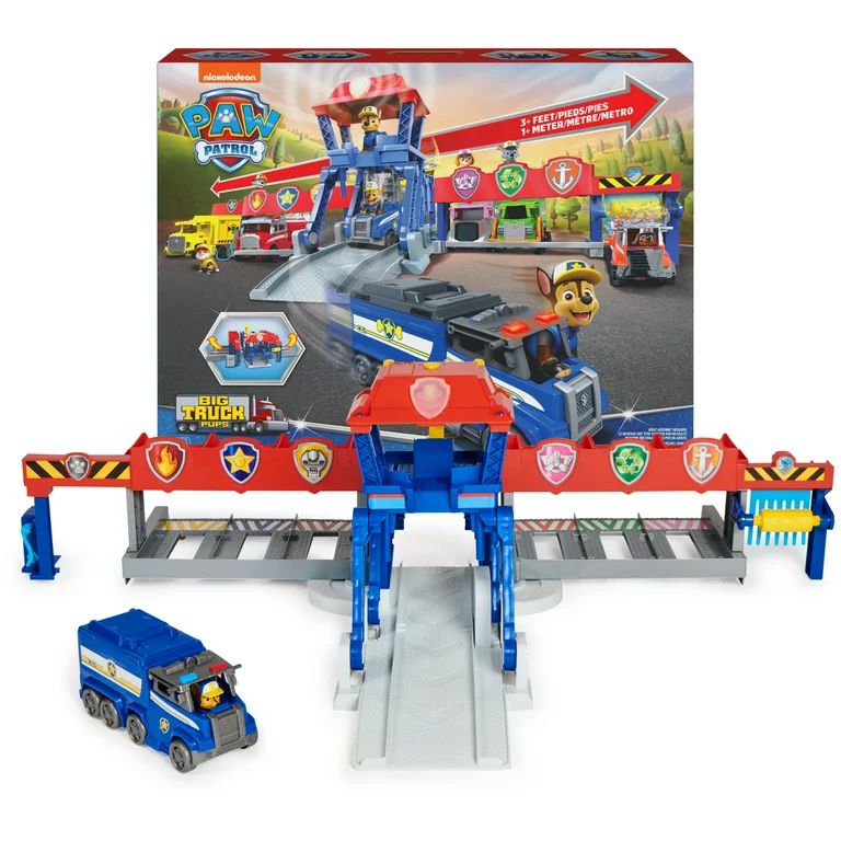 PAW Patrol Big Truck Pups, Truck Stop HQ with Vehicle, 3ft. Wide Playset - Walmart.com | Walmart (US)