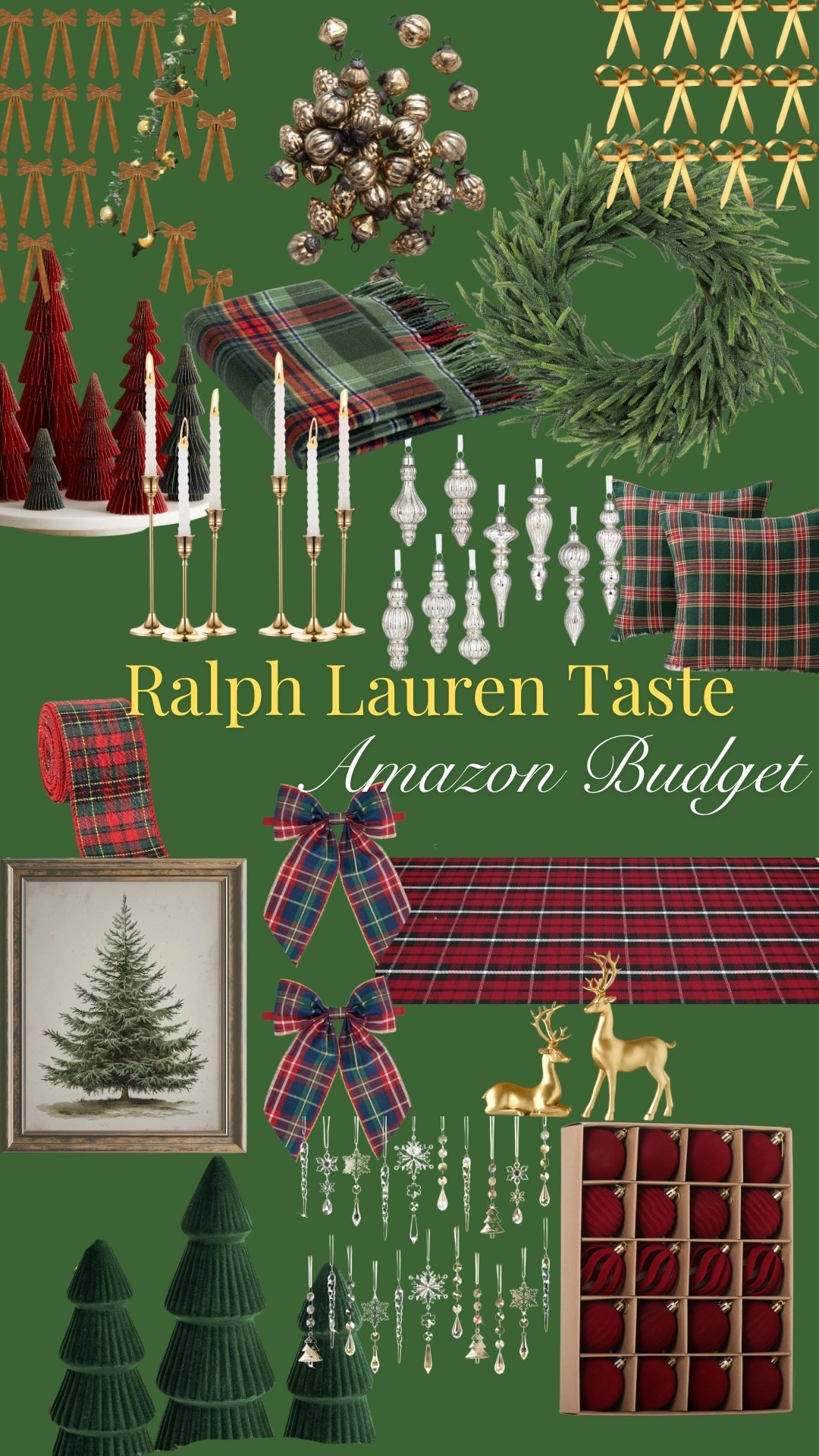 Ralph Lauren Christmas with an Amazon budget ❤️💚