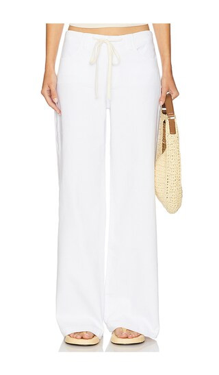 Stella Cinched Wide Leg in White | Revolve Clothing (Global)