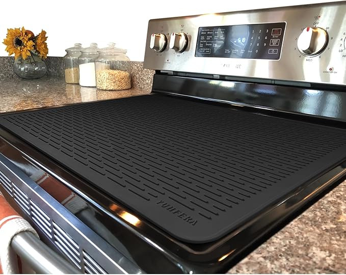 YUHFERA Stove Top Cover for Electric Stove - Silicone Stove Mat for Glass Top, Glass Cooktop Prot... | Amazon (US)