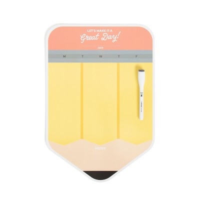 U Brands 11"x16" Magnetic Dry Erase Daily Board Pencil | Target