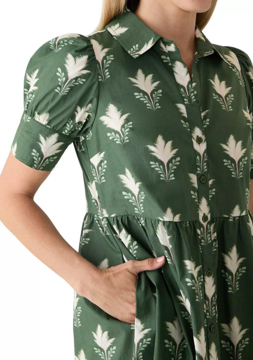 Women's Short Sleeve Meredith Midi Shirtdress | Belk