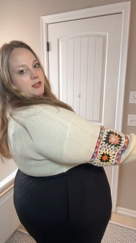 This sweater screams “my grandma probably has coasters that match this” and somehow it’s still so cute 🤍 obsessed with the sleeve detail and how cozy it feels for everyday wear.
midsize sweater, plus size crochet sleeve sweater, cozy knit pullover, flattering plus size sweater, winter everyday outfits, soft knit tops for women, grandma core sweater, comfy casual outfits

Gifted by the brand

#LTKMidsize #LTKSeasonal #LTKPlusSize