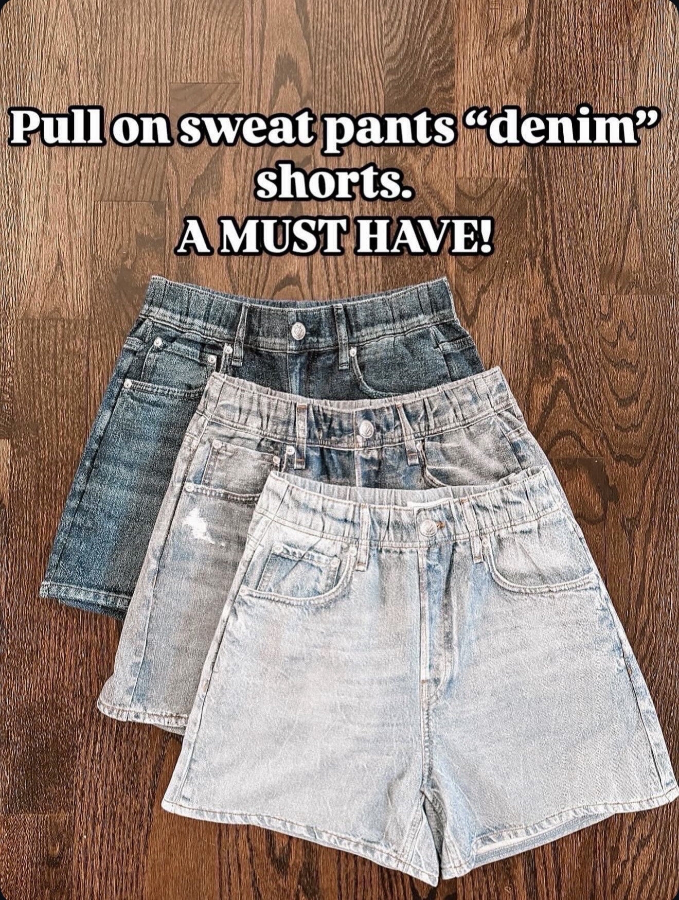 These pull-on denim shorts feel like sweatpants and I refuse to wear real shorts now 😅🙌 🔗⬇️

#LTKootd #LTKSeasonal #LTKOver40