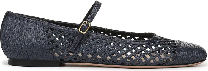 Ellie Raffia Mary Jane Flat (Women) | Nordstrom