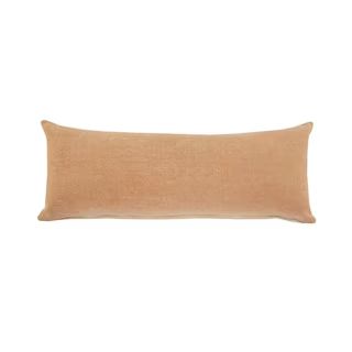 LR Home Butter Rum Brown Solid Cozy Poly-fill 14 in. x 36 in. Lumbar Throw Pillow-PILLO07673BUM12... | The Home Depot