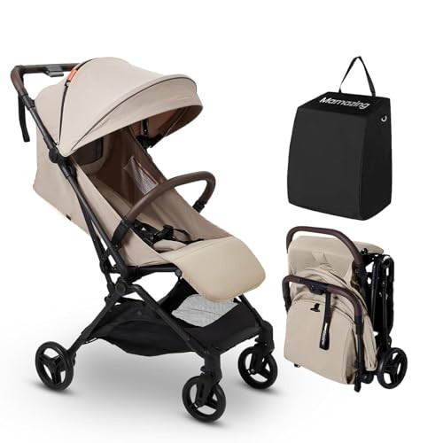 MAMAZING Lightweight Baby Travel Stroller with Carbon Fiber Frame, Compact & Airplane-Friendly, One-Handed Folding Design, 11.6 lbs, Perfect for Toddlers, Simply Taupe | Amazon (US)