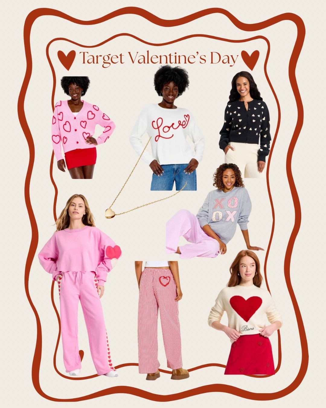Target Valentines/Galentines outfits for women! I love a festive ‘fit! #valentinesdaysweater #galentines #targetvalentinesday

#LTKmomlife #LTKSeasonal #LTKootd