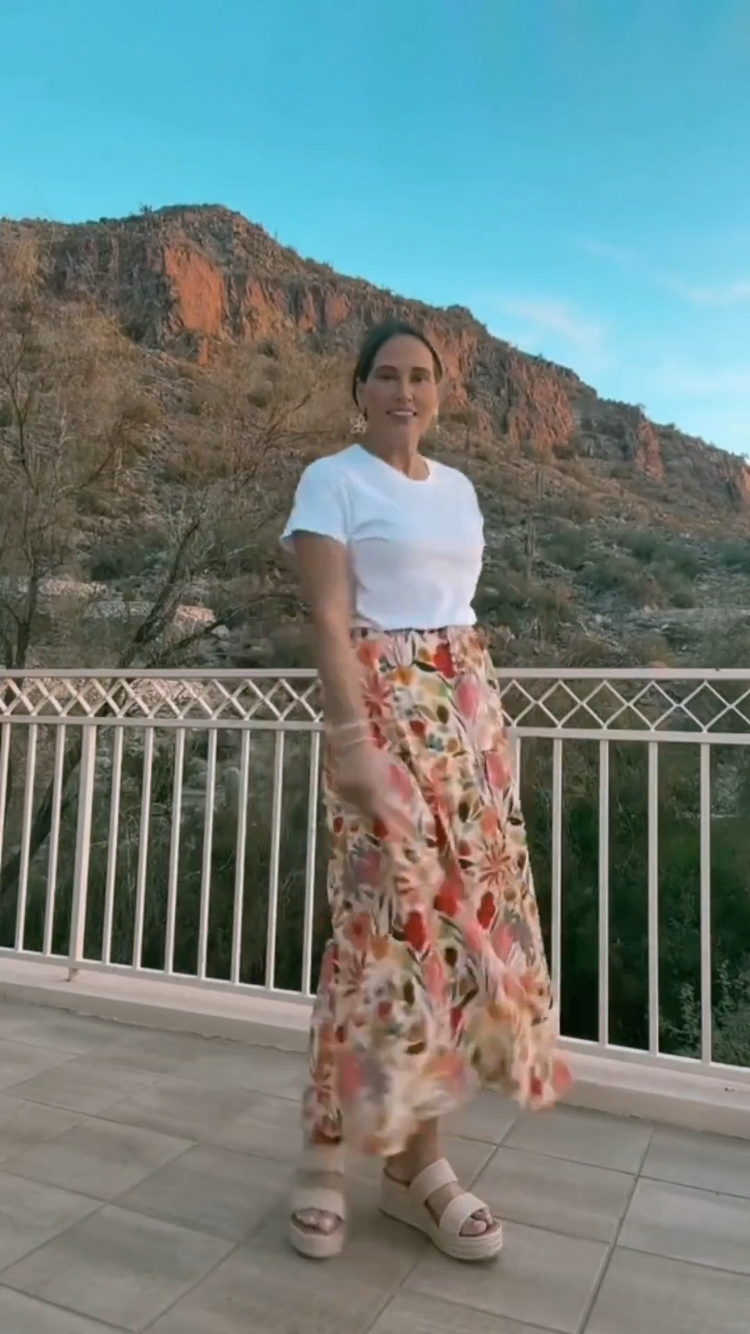 A floral tiered maxi skirt is a must-have for spring and summer! It’s so easy to pair with a simple white tee and sandals! Add your favorite accessories and you’ve got yourself a look that’s ready for so many different occasions!

#LTKOver40 #LTKMidsize #LTKSeasonal